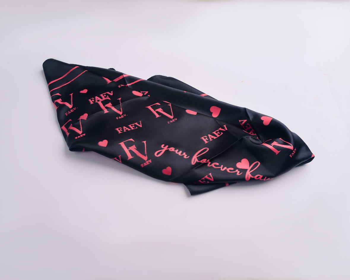 The FAEV scarf - Black & Pink