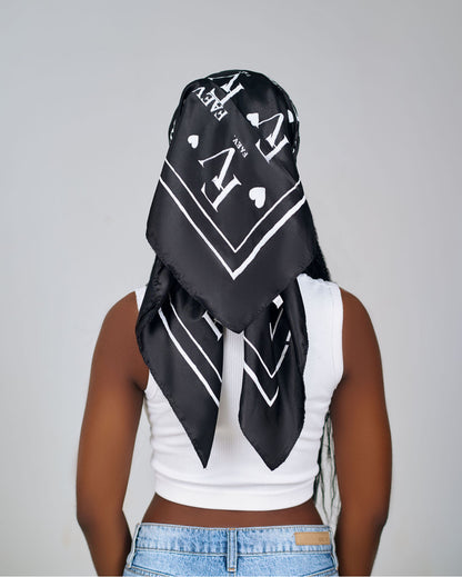 The FAEV scarf - Black & White